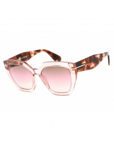 Tom Ford Unisex Sunglasses - Shiny Pink Plastic Frame Gradient Brown Lens | FT0939 72F livraison gratuite