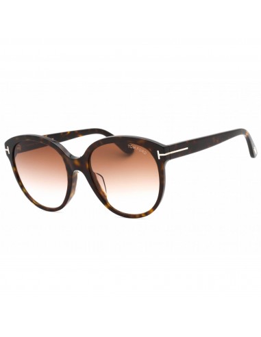 Tom Ford Women's Sunglasses - Shiny Dark Havana Frame Gradient Lens | FT0957-D 52F les muscles