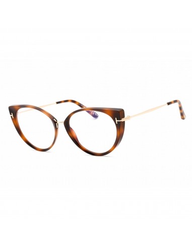 Tom Ford Women's Eyeglasses - Blonde Havana Plastic Cat Eye Frame | FT5815-B 053 Amélioration de cerveau avec