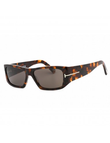 Tom Ford Men's Sunglasses - Dark Tortoise Frame Smoke Dark Grey Lens | FT0986 52A est présent 