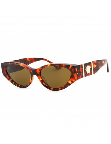 Versace Women's Sunglasses - Havana Plastic Frame Dark Brown Lens | 0VE4454 543773 chez Cornerstreet bien 