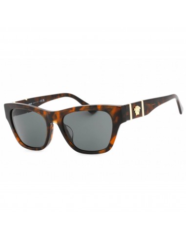 Versace Men's Sunglasses - Havana Plastic Frame Dark Grey Lens | 0VE4457F 542987 de France