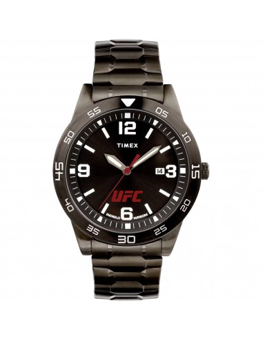 Timex Men's Watch - UFC Legend Black Dial Quartz Gunmetal Steel Bracelet | TW2V56200JT le concept de la Pate a emporter 