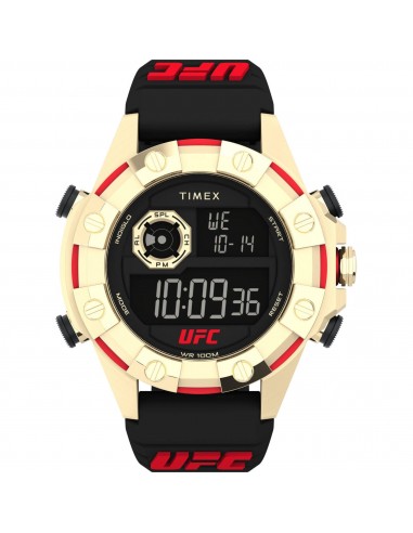 Timex Men's Watch - UFC Kick Chronograph Digital Dial Black Resin Strap | TW2V86600 en stock