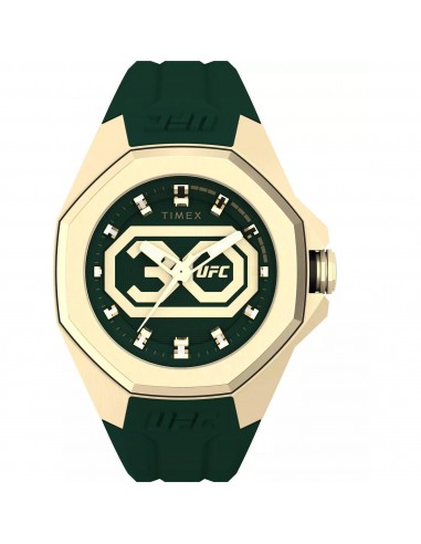 Timex Men's Watch - UFC Pro 30th Anniversary Green and Gold Dial Strap | TW2V90100 solde