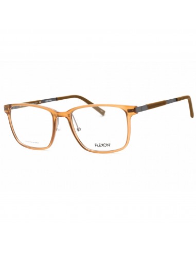 Flexon Men's Eyeglasses - Shiny Crystal Camel Rectangular Frame | FLEXON EP8004 231 chez Cornerstreet bien 