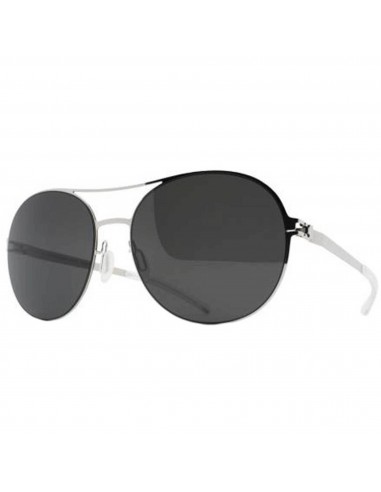 Mykita Unisex Sunglasses - Dark Grey Lens Shiny Silver Frame | ADELHEID 51 la livraison gratuite