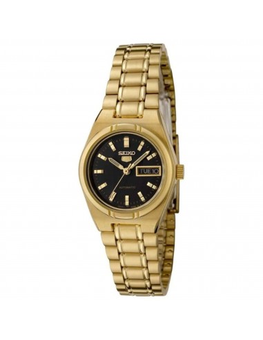 Seiko Women's Automatic Watch - Series 5 Black Dial Yellow Gold Bracelet | SYM602 s'inspire de l'anatomie humaine