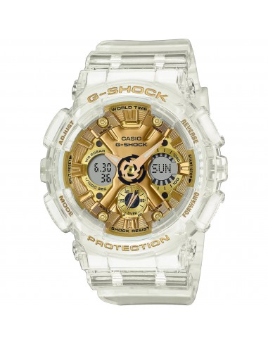 Casio Women's Watch - G-Shock Alarm White Resin Strap Analog-Digital | GMAS120SG-7A Toutes les collections ici