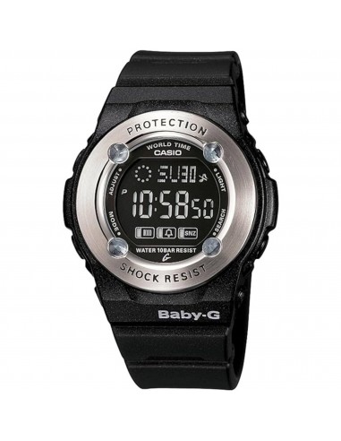 Casio Women's Watch - Baby-G World Time Black Resin Strap Digital Quartz | BG-1300-1C Jusqu'à 80% De Réduction