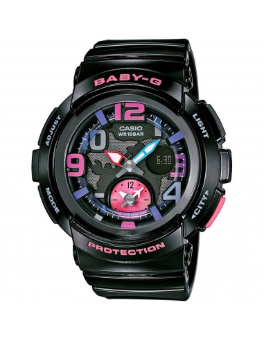 Casio Women's Watch - Baby-G World Time Black Resin Strap Analog-Digital | BGA190-1B acheter en ligne