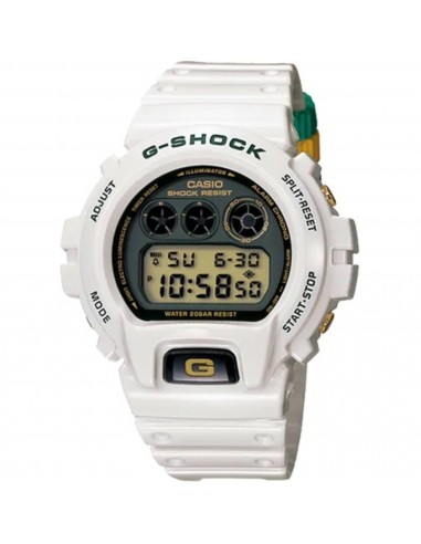 Casio Men's Watch - G-Shock Alarm White Resin Strap Digital Quartz Dive | DW-6900R-7 store