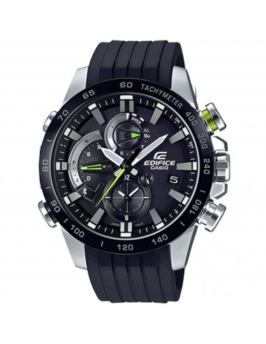 Casio Men's Watch - Edifies Smartphone Link Bluetooth Black Dial Strap | EQB800BR-1A vous aussi creer 