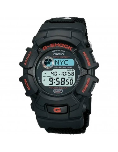 Casio Men's Watch - G-Shock Solar Power Digital Dial Black Nylon Strap | G2300B-1V l'évolution des habitudes 