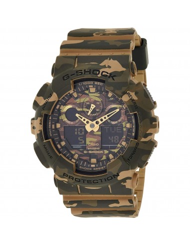 Casio Men's Watch - G-Shock Analog-Digital Dial Camouflage Strap | GA-100CM-5ACR s'inspire de l'anatomie humaine