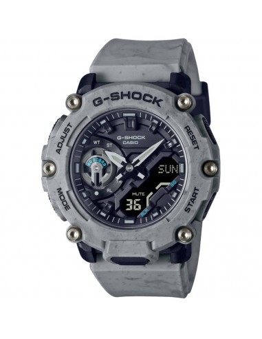 Casio Men's Watch - G-Shock Grey Analog-Digital Dial Resin Strap | GA-2200SL-8ACR vente chaude votre 