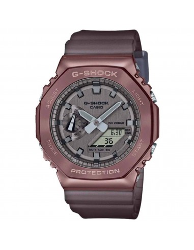 Casio Men's Watch - G-Shock Midnight Fog Brown Case Grey Resin Strap | GM-2100MF-5ACR pas chere