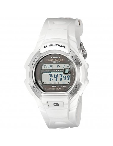 Casio Men's Watch - G-Shock Tough Solar Grey Digital Dial White Strap | GW-M850-7CR JUSQU'A -70%! 