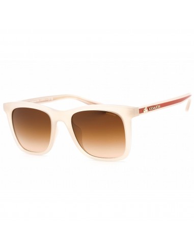 Coach Women's Sunglasses - Milky Ivory/Saddle Square Full Rim Frame | 0HC8374U 574774 s'inspire de l'anatomie humaine