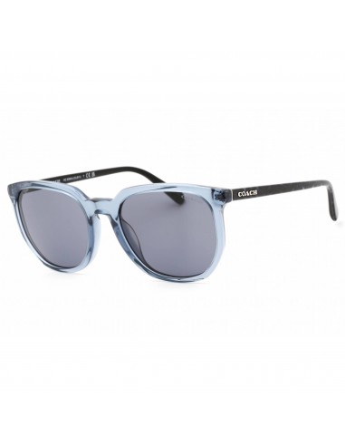 Coach Women's Sunglasses - Transparent Blue Plastic Square Frame | 0HC8384U 579487 la colonne vertébrale