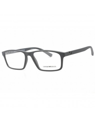 Emporio Armani Men's Eyeglasses - Matte Grey Plastic Full Rim Frame | 0EA3213 5126 Découvrez la collection