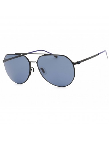 Hugo Boss Men's Sunglasses - Blue Lens Matte Black Frame | BOSS 1404/F/SK 0003 KU suggérées chez