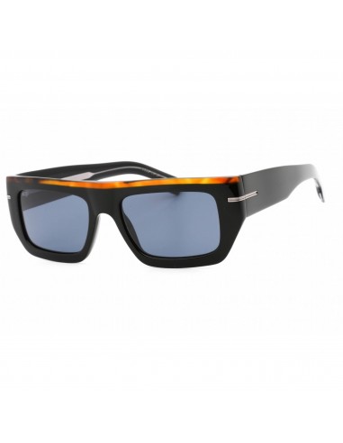 Hugo Boss Men's Sunglasses - Blue Lens Black Havana Rectangular | BOSS 1502/S 0I62 KU les ctes