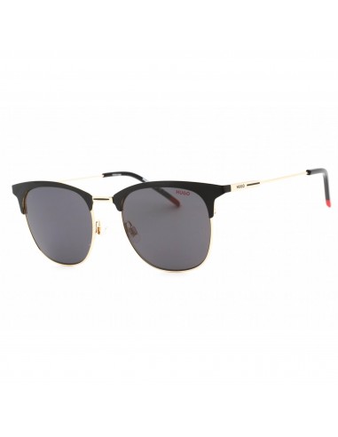 HUGO Men's Sunglasses - Grey Lens Matte Black Gold Square Frame | HG 1208/S 0I46 IR pas cher chine