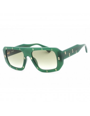 Moschino Women's Sunglasses - Green Plastic Full Rim Rectangular | MOS129/S 01ED 9K de la marque