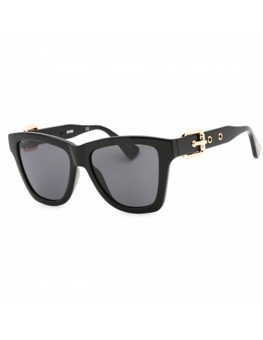 Moschino Women's Sunglasses - Grey Lens Black Square Shape Frame | MOS131/S 0807 IR solde