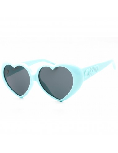 Moschino Women's Sunglasses - Azure Plastic Full Rim Cat Eye Frame | MOS128/S 0MVU IR Comparez plus de prix