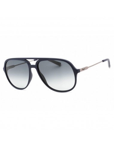 Salvatore Ferragamo Men's Sunglasses - Blue Plastic Full Rim Aviator | SF999S 414 En savoir plus