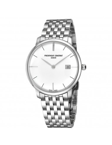 Frederique Constant Men's Watch - Slimline Automatic Silver Dial Bracelet | 306S4S6B2 brillant des détails fins