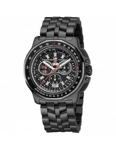 Luminox Men's Watch - F-22 Raptor Black Dial Titanium Bracelet Day-Date | XA.9272 basket pas cher