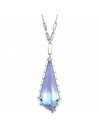 Swarovski Women's Necklace - Purple and Clear Crystals Pendant, 28 inch | 5092181 commande en ligne