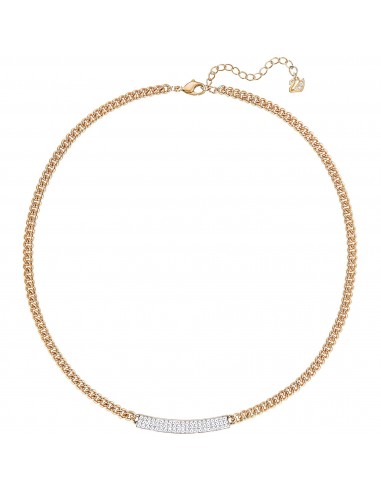 Swarovski Women's Necklace - Vio Crystals Pave with Rose Gold Plated Chain | 5192265 français