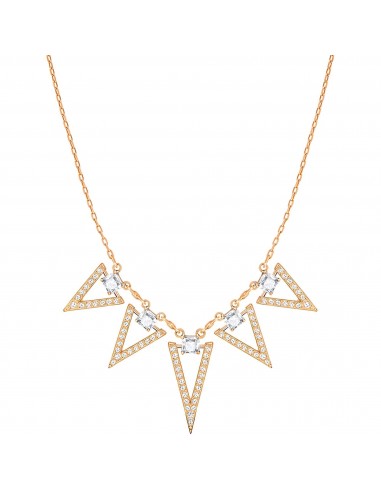 Swarovski Women's Necklace - Funk Rose Gold Plated with Square Cut Stones | 5241273 pas cher chine