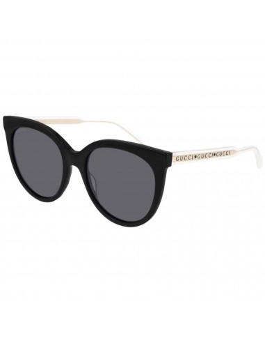 Gucci Women's Sunglasses Black/Crystal Fixed Nose Pads Cat Eye Frame | GG0565SN 001 Par le système avancé 