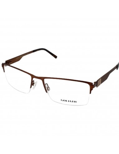 Goliath Men's Eyeglasses - Adjustable Nose Pads Half Rim Square Frame | IX Brown chez Cornerstreet bien 