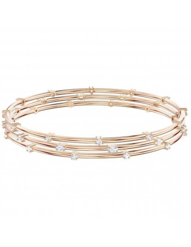 Swarovski Women's Cluster Bangle - MoonSun White Crystal Rose Gold Plated | 5486623 Amélioration de cerveau avec