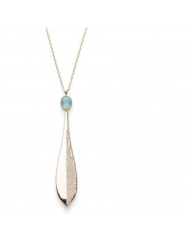 Swarovski Women's Necklace - Stunning Yellow Gold White and Blue Crystal | 5515463 la colonne vertébrale