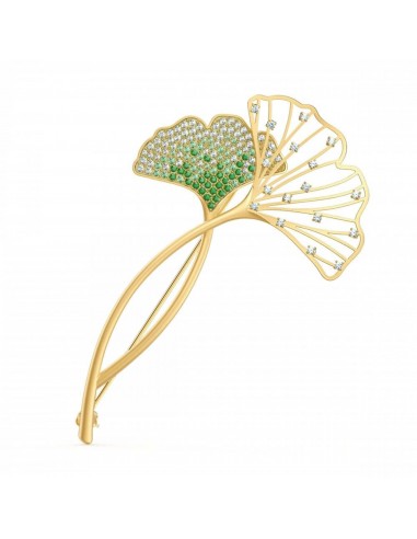 Swarovski Women's Brooch - Stunning Yellow Gold White and Green Crystals | 5518174 en ligne des produits 