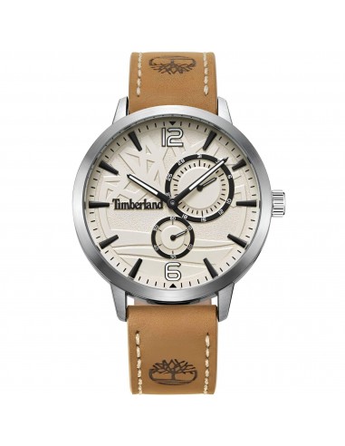 Timberland Men's Watch - Dress Sport Beige Dial Tan Strap Quartz Date | TDWGF2182102 soldes