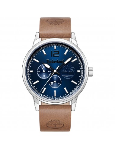 Timberland Men's Watch - Classic Blue Dial Tan Leather Strap Date | TDWGF9002303 de votre