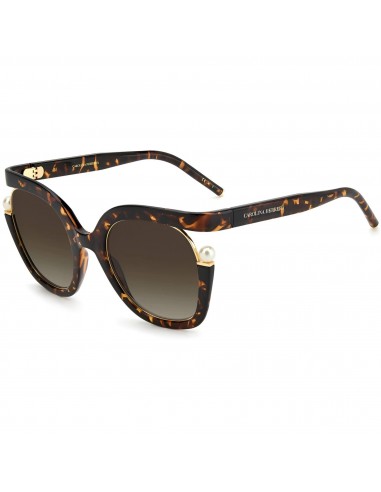 Carolina Herrera Women's Sunglasses - Havana Full Rim Cat Eye Frame | CH 0003/S 0086 de la marque