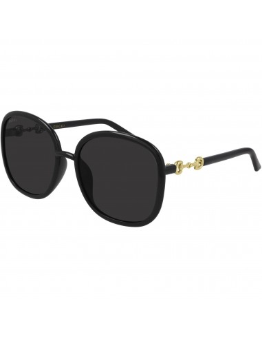 Gucci Women's Sunglasses - Black Plastic Full Rim Oversized Frame | GG0892SA 001 Fin de série