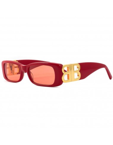 Balenciaga Women's Sunglasses - Red Acetate Butterfly Frame Red Lens | BB0096S 003 shop