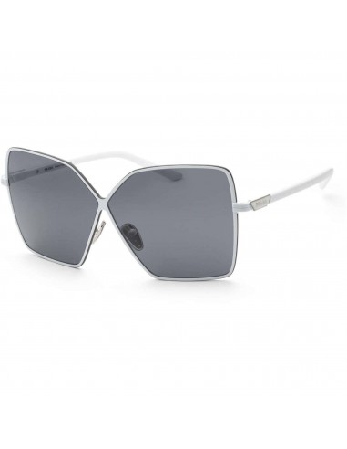 Prada Women's Sunglasses - White Metal Full Rim Frame Dark Grey Lens | 0PR 50YS 4615S0 Amélioration de cerveau avec