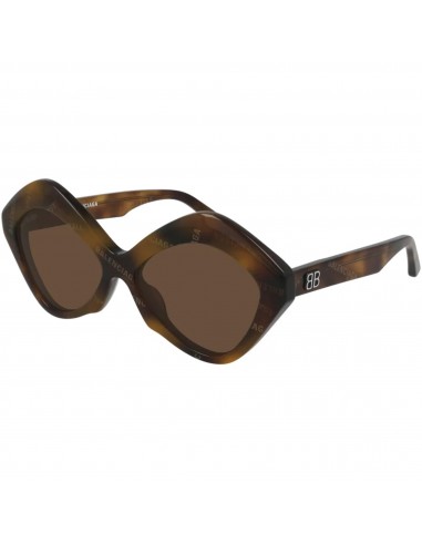 Balenciaga Women's Sunglasses - Havana Geometric Shape Frame | BALENCIAGA BB0125S 002 acheter