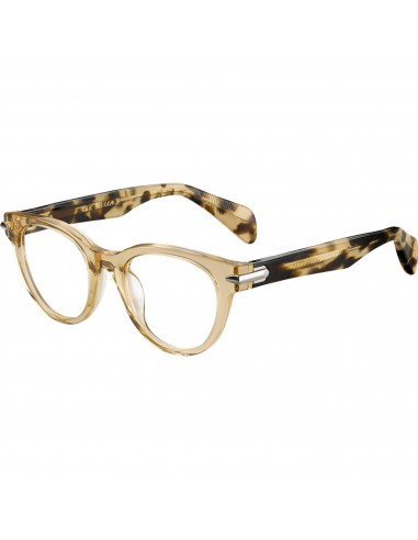 Rag and Bone Women's Eyeglasses - Yellow Havana Plastic Full Rim Oval | RNB3003 0SCL online